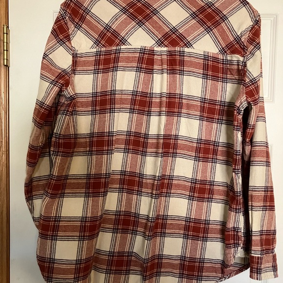 Gap tunic length flannel shirt womenโs oversized large - Picture 7 of 7